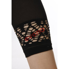  CAPRI 60 DEN fekete csipkés szárú leggings, m:158-100(2) Evona