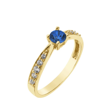  Capri Adriatic Beauty Zafír 14kt 0.3 ct eljegyzési gyűrű gyűrű