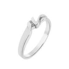  Capri Futuristic Design Gyémánt 14kt 0.03ct Eljegyzési gyűrű gyűrű