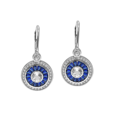  Capri Grotta Azzurra Topáz 925 Ezüst 0.70 ct Fülbevaló gyűrű