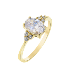  Capri Oslo Fehér Topáz 14kt 1.4ct gyűrű gyűrű