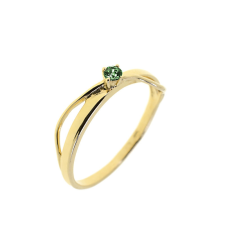Capri Sicily Smaragd 14kt 0.07ct Eljegyzési gyűrű gyűrű
