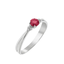 Capri Simple Elegance Rubin 14kt 0.38ct eljegyzési gyűrű gyűrű