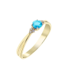  Capri Simple Elegance Swiss Topáz 14kt 0.31ct gyűrű