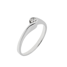 Capri Tiny Elegance Fehér Zafír 14kt 0.22ct Eljegyzési gyűrű gyűrű
