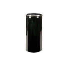 Capri üveg váza Fekete/zöld 21x21x45 cm dekoráció