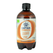  Captain bio kombucha élőflórás ital zero gyömbér-citrom 400 ml gyógyhatású készítmény