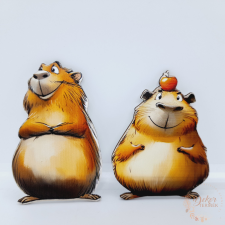 Capybara dekorációs kellék