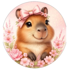  Capybara témájú (kapibara) tortaostya,ostyalap sütés és főzés