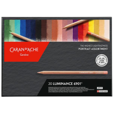 Caran D'ache Luminance 6901 színesceruza készlet - 20 db, portrait színes ceruza
