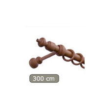  Carballo fa karnis cseresznye, egysoros, 300 cm karnis, függönyrúd