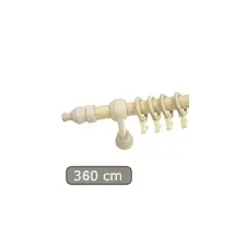  Carballo Plus komplett fa karnis, bükk, 1 soros, 360 cm karnis, függönyrúd