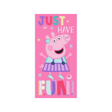 Carbotex PEPPA PIG pamut törölköző 70/140cm, PP182007 babatörülköző, kifogó