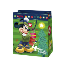 Cardex Karácsonyi Mickey egér mintás nagy méretű exkluzív ajándéktáska 26x14x33cm ajándéktasak