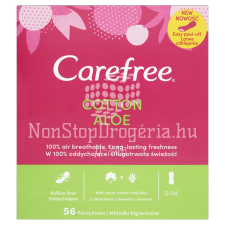 Carefree Carefree tisztasági betét 56 db Cotton Aloe intim higiénia