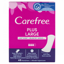 Carefree Plus Large tisztasági betét enyhe illattal 48 db intimhigiénia nőknek