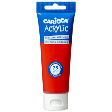 Carioca Acrylic 75ml-s akril festék piros színben - Carioca akrilfesték