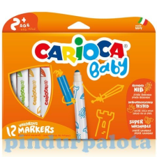 Carioca Carioca Színes bébi filctoll 12db-os szett kimosható filctoll, marker