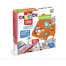 Carioca Colouring Space Puzzle with 12 coloured markers (2447) puzzle, kirakós