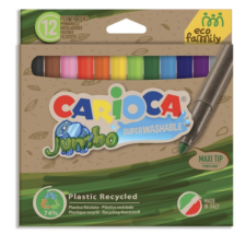 Carioca Eco Family Jumbo 12db-os színes filctoll szett - Carioca filctoll, marker