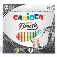 Carioca Ecsetvégű filctoll szett 20 db-os kiszerelésben - Carioca ecset, festék