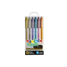 Carioca Fiorella metallic zseléstoll 6db-os szett - Carioca toll