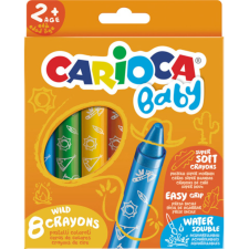 Carioca Lemosható extra puha Baby zsírkréta szett 8db - Carioca kréta