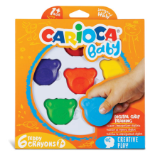 Carioca Maci formájú Baby Teddy zsírkréta 6 db-os - Carioca kréta