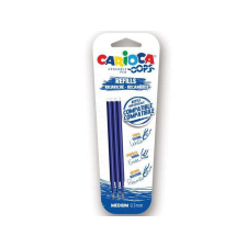 Carioca Oops kék kitörölhető tollbetét 0,7mm 3db-os szett - Carioca tollbetét