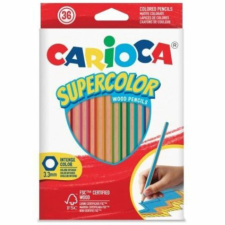 Carioca SuperColor háromszög alakú 36 db-os színesceruza készlet – Carioca színes ceruza
