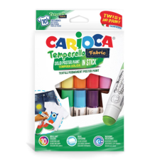 Carioca Színes textil tempera stick 10db-os szett - Carioca tempera