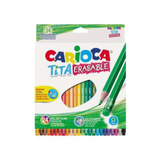 Carioca Tita színes ceruza 24db-os szett radírvéggel - Carioca színes ceruza