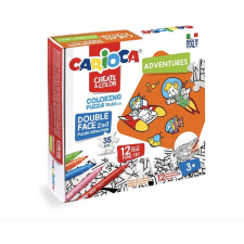 Carioca Világűr színezhető puzzle + 12 színes filctoll puzzle, kirakós