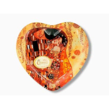 Carmani Üvegtányér szív 18x19cm, Klimt:The Kiss tányér és evőeszköz