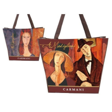  Carmani Válltáska kétoldalas 46x11x38cm műanyag, Modigliani