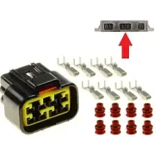 Carmo 8 pólusú CDI ECU csatlakozó motorkerékpárhoz Carmo Elektronika Egyéb elektromos alkatrészek egyéb motorkerékpár alkatrész