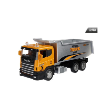 Carmotion Makett autó, 1:43, Scania billencs, narancs-szürke makett