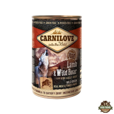 Carnilove Adult Lamb &amp; Wild Boar Can - Bárány és Vaddisznó Hússal konzerv 400g kutyaeledel