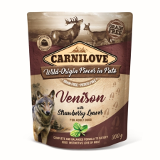 Carnilove Adult Paté Venison &amp; Strawberry Leaves (szarvas-eperlevél) 300 g kutyaeledel
