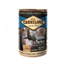  Carnilove Adult Salmon &amp; Turkey Can- Lazac és Pulyka Hússal Konzerv 400g kutyaeledel