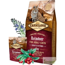 Carnilove CARNILOVE CAT ADULT REINDEER ENERGY & OUTDOOR- RÉNSZARVAS HÚSSAL 400G macskaeledel