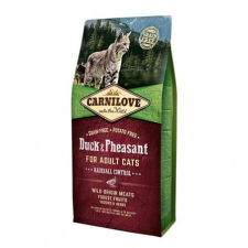  Carnilove Cat Adult Duck&Pheasant – Kacsa&Fácán – Hairball Control – 6 kg macskaeledel