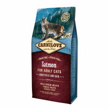 Carnilove Cat Adult Salmon Sensitive & Long Hair-  Lazac Hússal 6kg macskaeledel