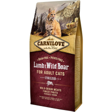 Carnilove Cat Adult Sterilised bárány- és vaddisznóhússal (2 x 6 kg) 12 kg macskaeledel