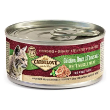  Carnilove Cat Chicken, Duck &amp; Pheasant - konzerv csirke, kacsa és fácán 100g macskaeledel