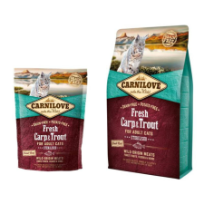 Carnilove Cat Fresh Carp&Trout Sterilised 400g macskaeledel