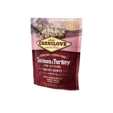 Carnilove Cat Kitten Salmon & Turkey – Healthy Growth - Lazac és Pulyka Hússal 400g macskaeledel