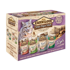 Carnilove Cat tasakos Multipack - pulyka,kacsa,pisztráng, fácán 12x85g macskaeledel