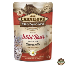 Carnilove Cat tasakos Wild Boar with Chamomile - Vaddisznó kamillával 85g macskaeledel