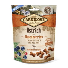 Carnilove Crunchy Snack Ostrich & Blackberries (strucc-szeder) 200 g jutalomfalat kutyáknak